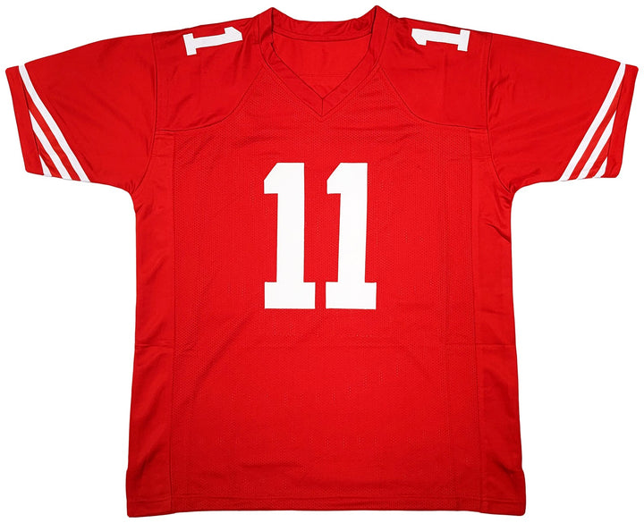 San Francisco 49ers Alex Smith Signed Red Jersey Beckett Witness