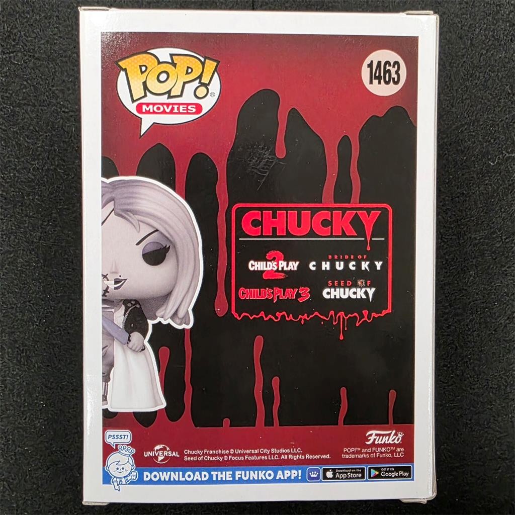 Jennifer Tilly signed Chucky Tiffany Scare Fair Funko Pop autograph Beckett BAS