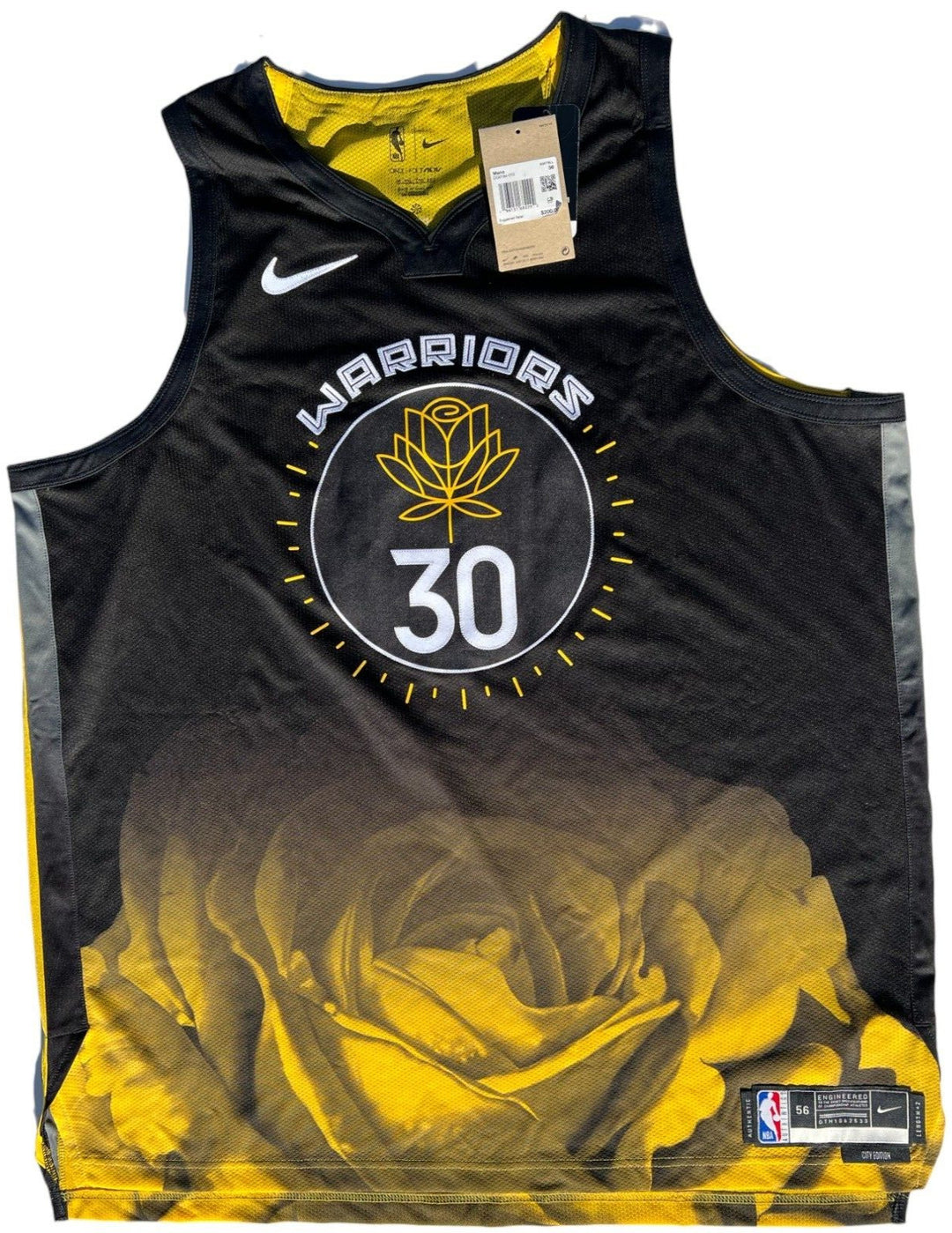 STEPHEN CURRY SIGNED WARRIORS CITY EDITION NIKE AUTHENTIC JERSEY PSA/DNA