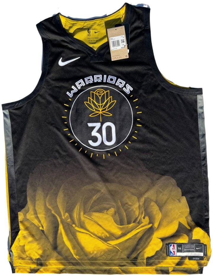 STEPHEN CURRY SIGNED WARRIORS CITY EDITION NIKE AUTHENTIC JERSEY PSA/DNA