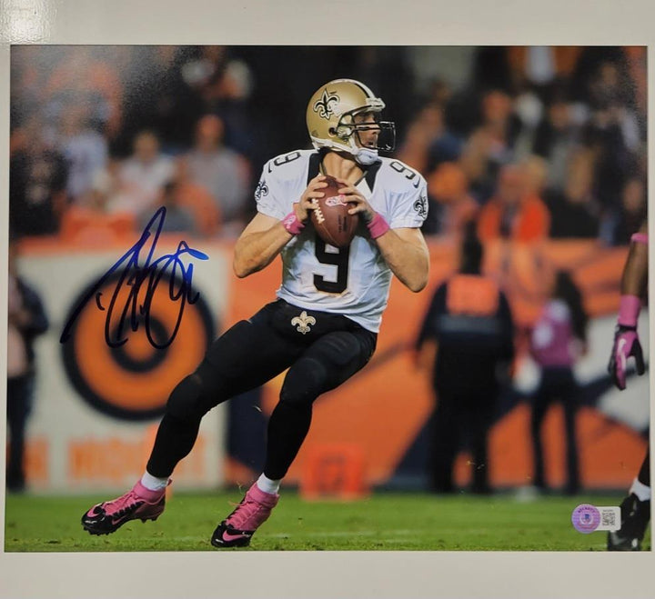 Drew Brees autograph signed New Orleans Saints 11x14 Photo (A) ~ Beckett BAS