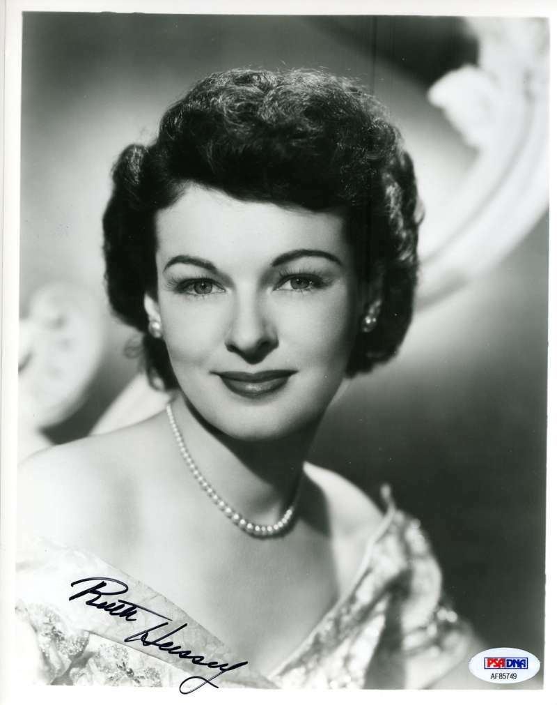 Ruth Hussey Psa Dna Coa Hand Signed 8x10 Photo Autograph