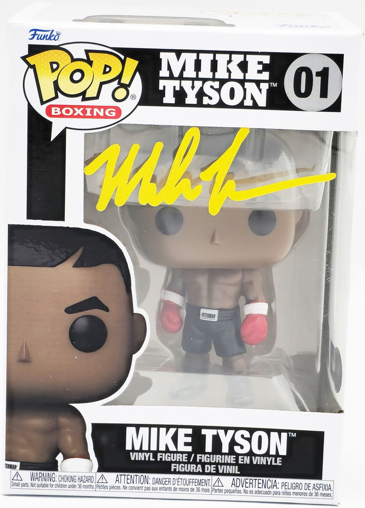 Mike Tyson Signed Funko Pop Vinyl Figurine #01 Beckett BAS