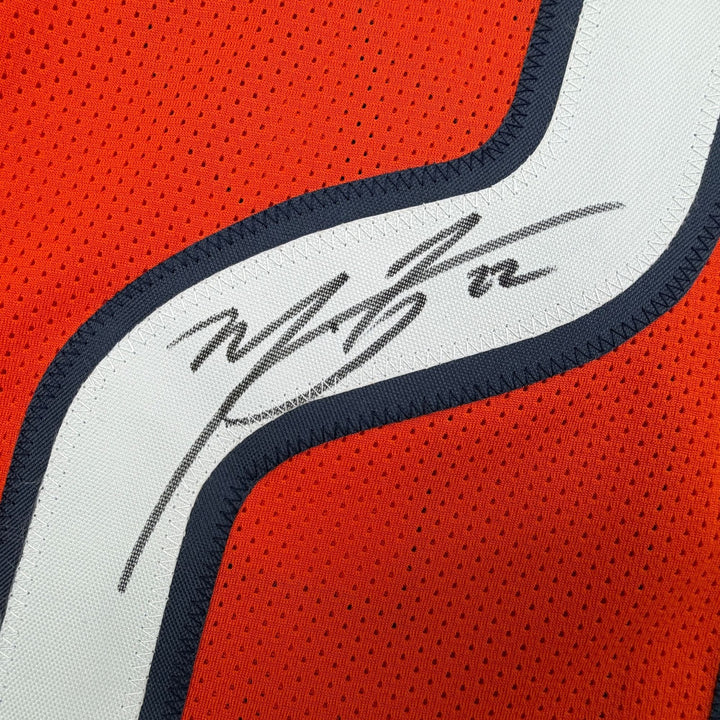 Autographed/Signed Matt Forte Chicago Orange Football Jersey Beckett COA