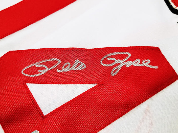 Cincinnati Reds Pete Rose Autographed Signed White Jersey PR Holo
