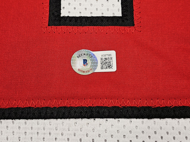 Texas Tech Red Raiders Tyree Wilson Autographed Signed White Jersey Beckett Wit