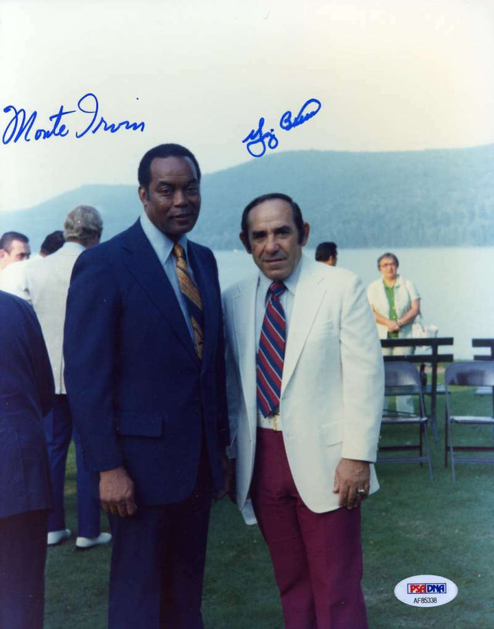 Yogi Berra Monte Irvin Psa Dna Coa Autograph 8x10 Photo  Hand Signed Authentic