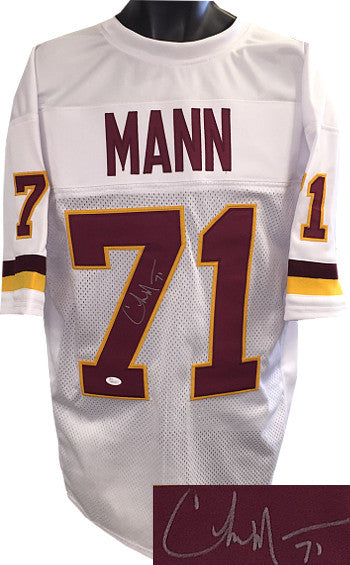 Charles Mann signed White TB Stitched Pro Football Jersey XL #71 - JSA Witnessed
