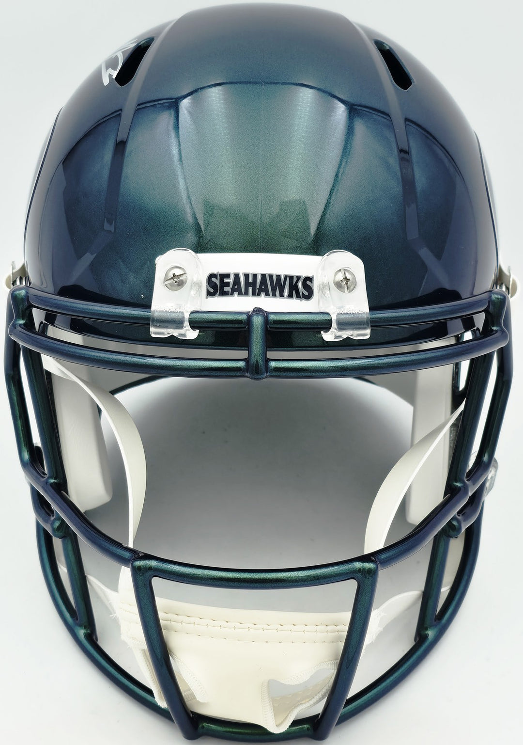 Nick Emmanwori Seahawks Metallic Signed Replica Speed FS Helmet Beckett BAS