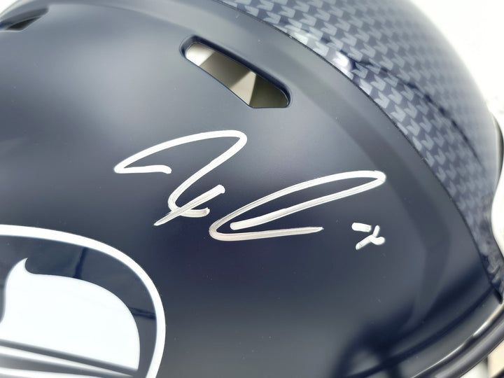 Jaxon Smith-Njigba Auto Seahawks Blue SB LX Champions Logo Full Sz Speed Helmet