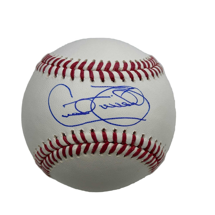 Autographed/Signed Cecil Fielder Rawlings ROML Beckett BAS COA