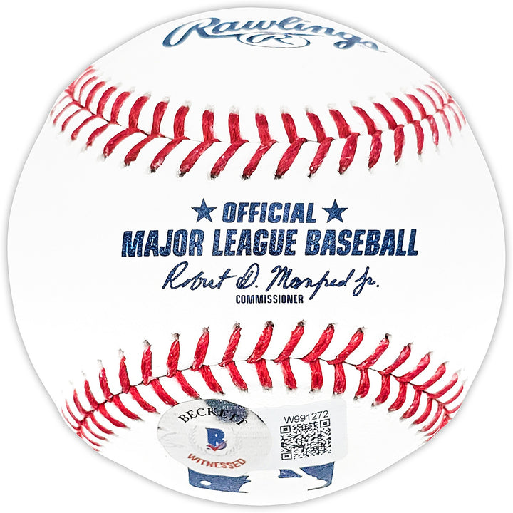 George Foster Signed Official MLB Baseball Reds "Big Red Machine" Beckett Wit