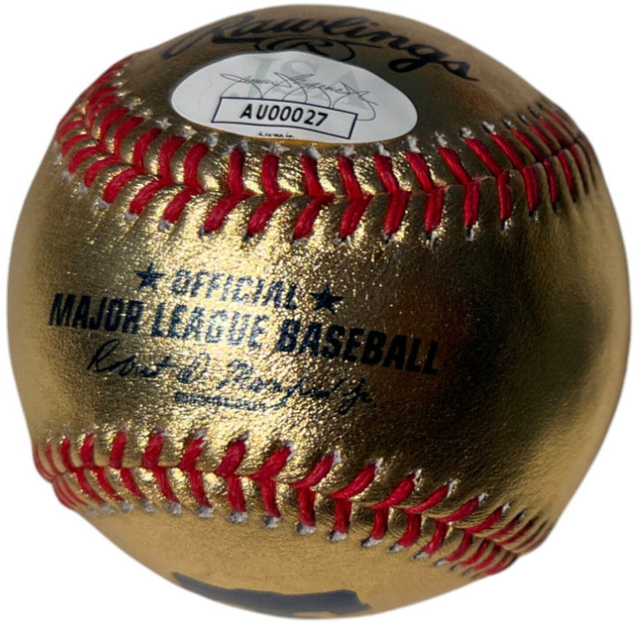 CHASE UTLEY SIGNED RAWLINGS GOLD BASEBALL PHILADELPHIA PHILLIES MAJOR LEAGUE JSA