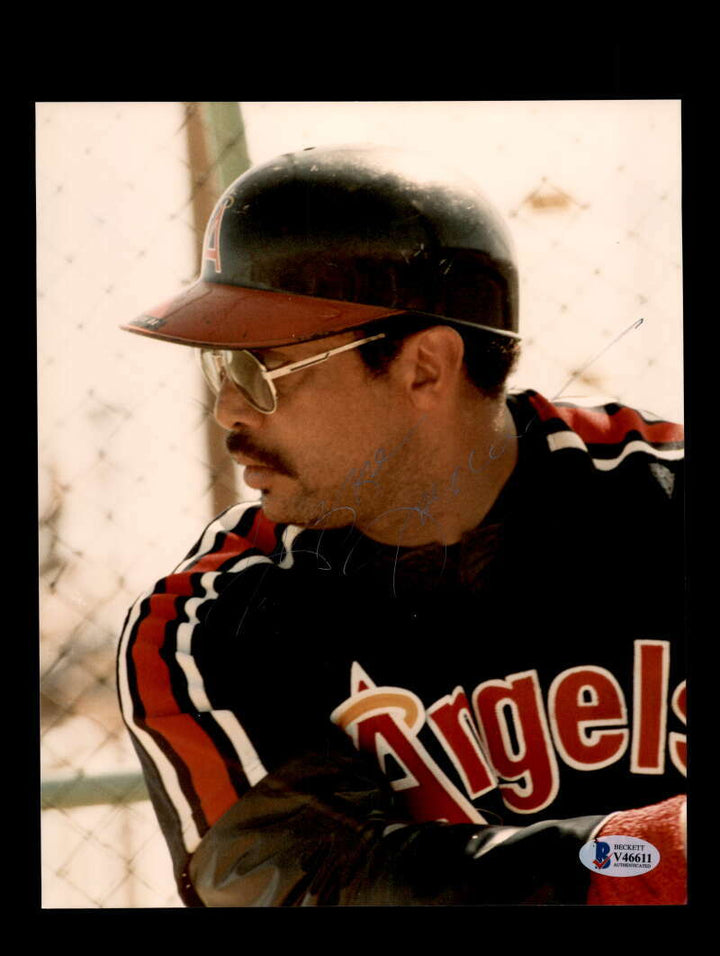Reggie Jackson BAS Beckett Coa Hand Signed 8x10 Photo Angels Autograph