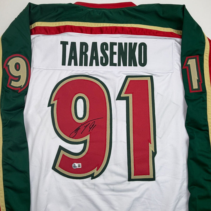 Autographed/Signed Vladimir Tarasenko Minnesota White Jersey Beckett BAS COA