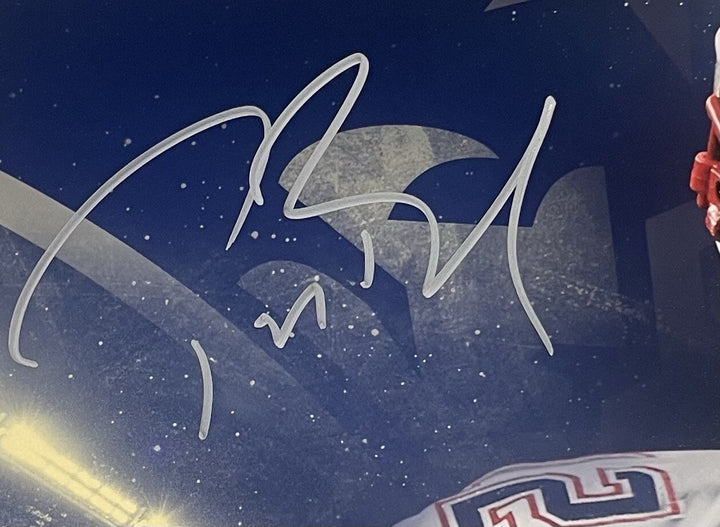 Tom Brady Signed 16x20 Collage Framed Photo Patriots Bucaneers Fanatics Hof Auto