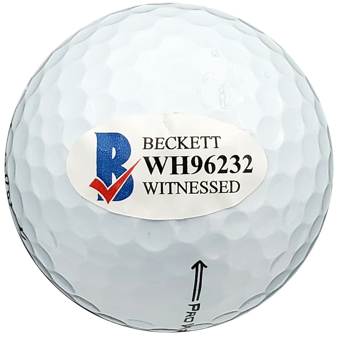 Hideki Matsuyama Signed Titleist Masters Logo Golf Ball Pro V1 Beckett