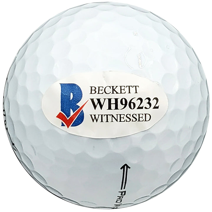 Hideki Matsuyama Signed Titleist Masters Logo Golf Ball Pro V1 Beckett
