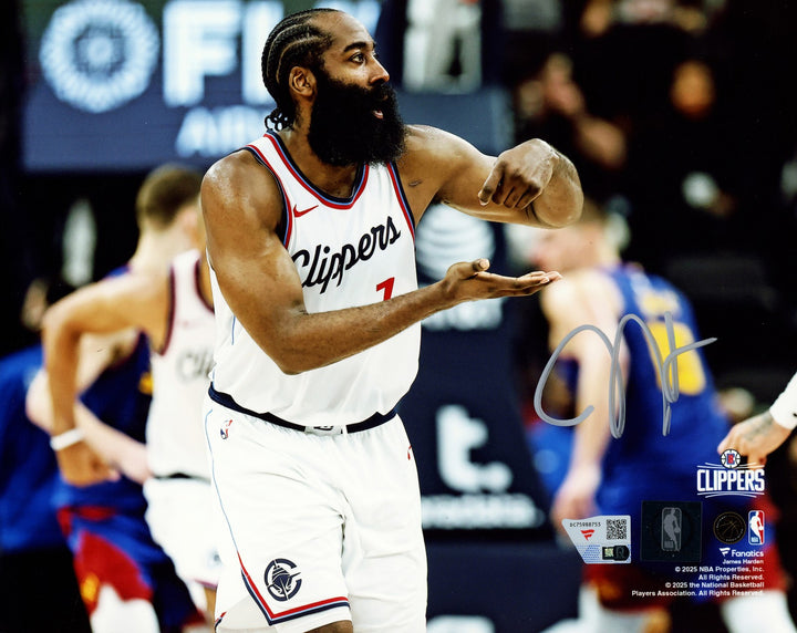 James Harden Signed 8x10 Photo Los Angeles Clippers Fanatics Holo