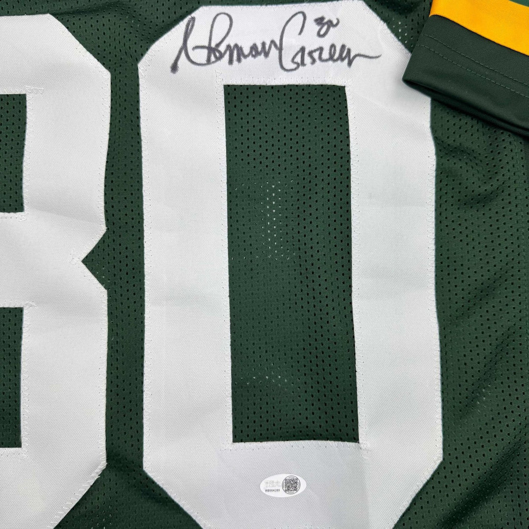 Autographed/Signed Ahman Green Green Bay Green Jersey Beckett BAS COA