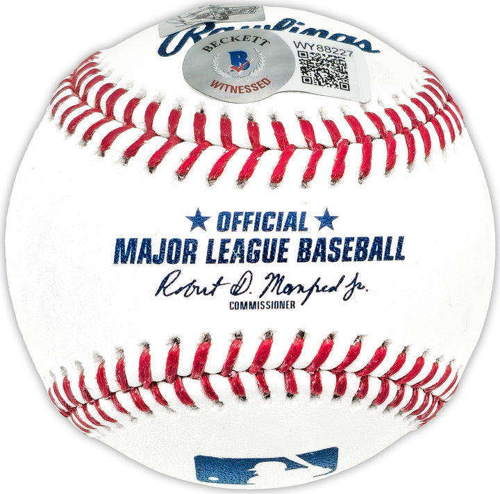 David Ortiz Autographed Signed MLB Baseball Boston Red Sox "HOF 22" Beckett Wit