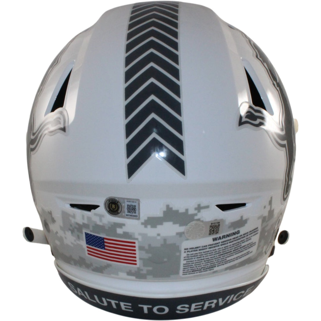 Barry Sanders Autographed Detroit Lions SpeedFlex 24 STS Helmet Beckett W 57140