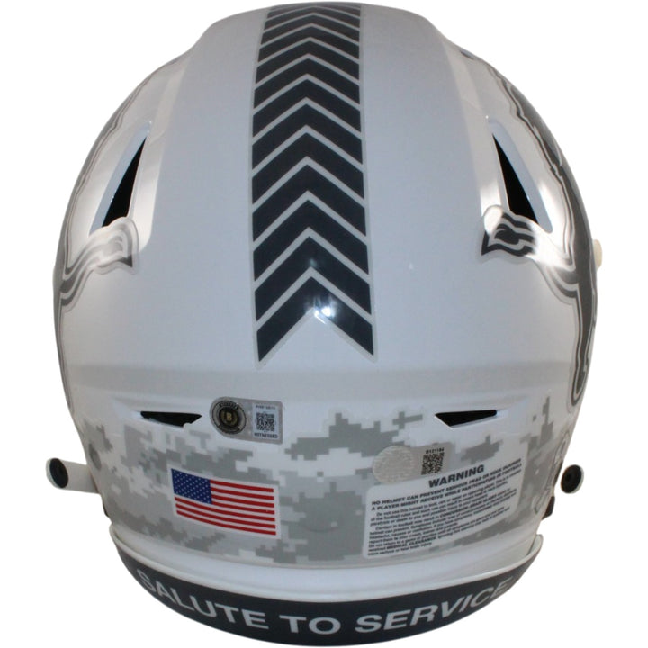 Barry Sanders Autographed Detroit Lions SpeedFlex 24 STS Helmet Beckett W 57140