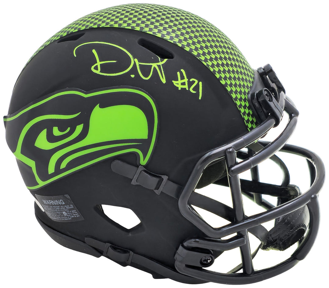 Devon Witherspoon Signed Seahawks Eclipse Black Speed Mini Helmet MCS Holo