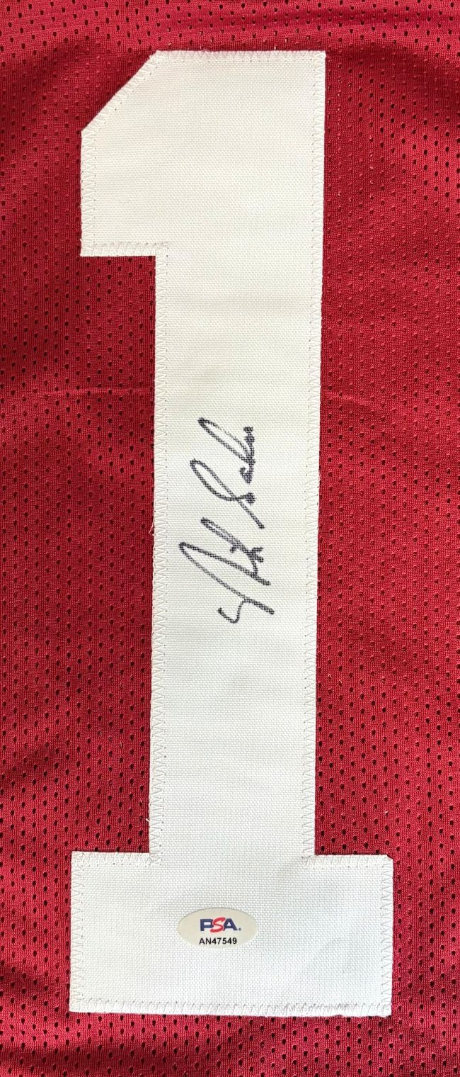 Nick Saban Alabama Signed Crimson Football Jersey PSA/DNA