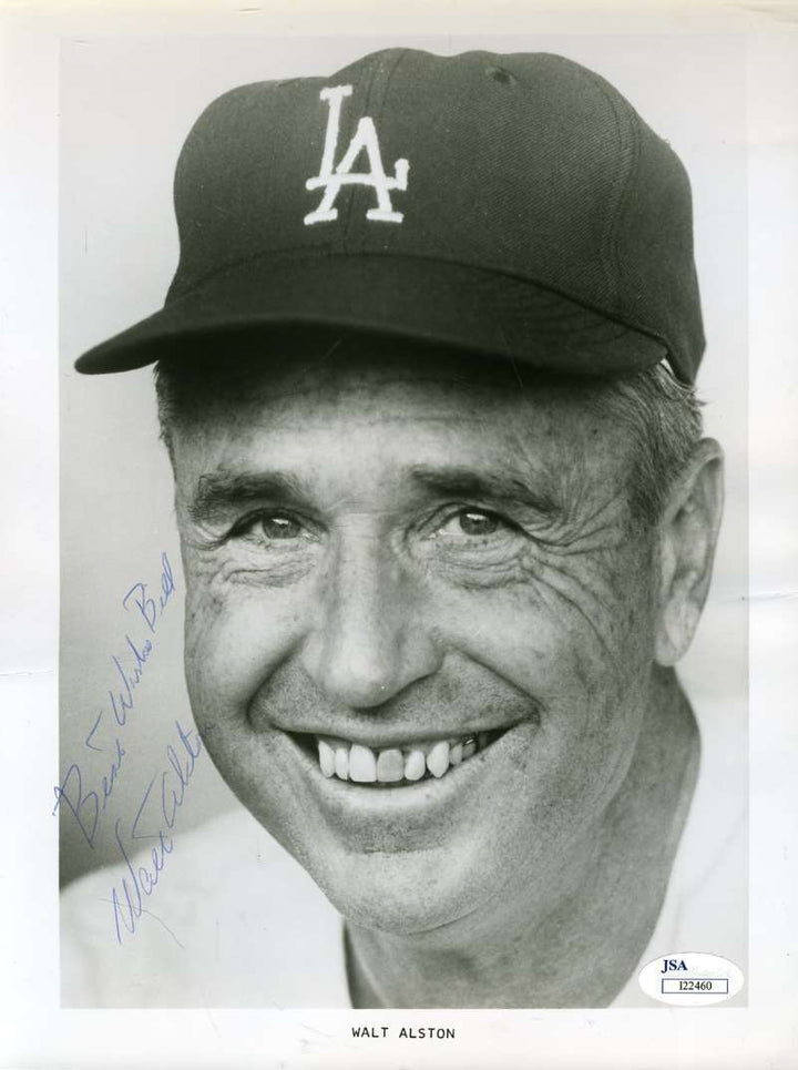 Walter Walt Alston Jsa Coa Autographed 8x10 Photo  Hand Signed Authentic