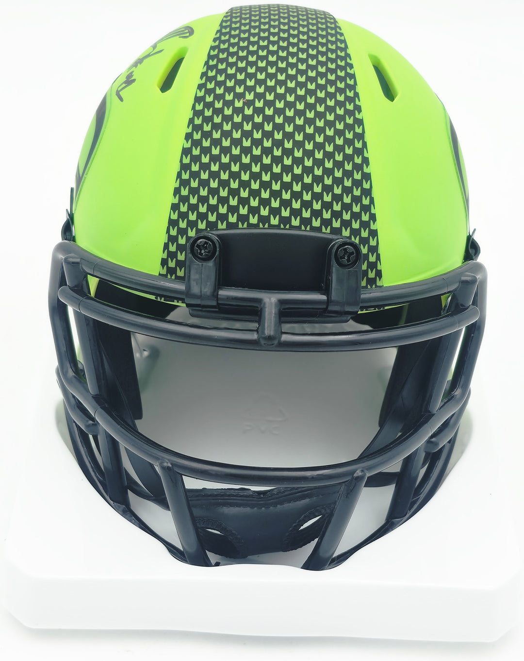 Byron Murphy II Signed Seahawks Rave Green Speed Mini Helmet (Smudged) MCS Holo