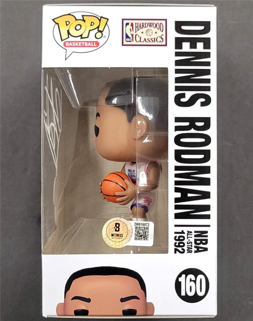 Dennis Rodman signed Pistons 1992 NBA All-Star Funko Pop! auto 160 ~ Beckett BAS