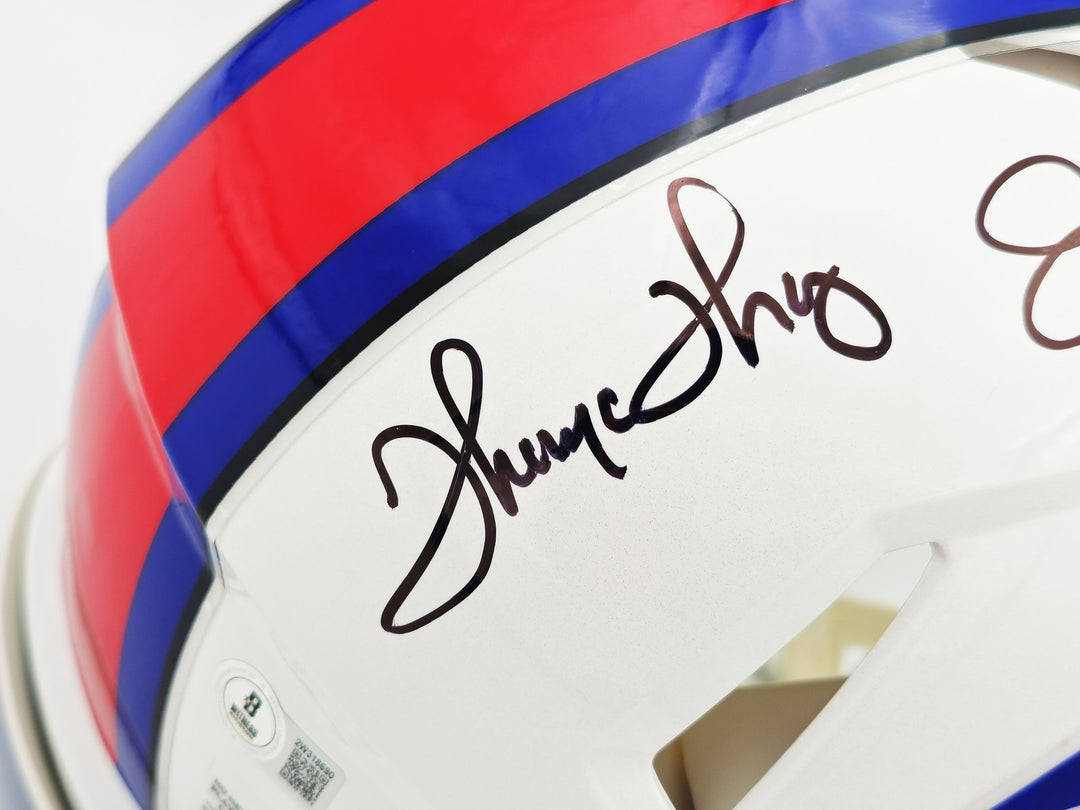 Jim Kelly, Thurman Thomas Andre Reed Auto Bills Greats White FS Authentic Helmet