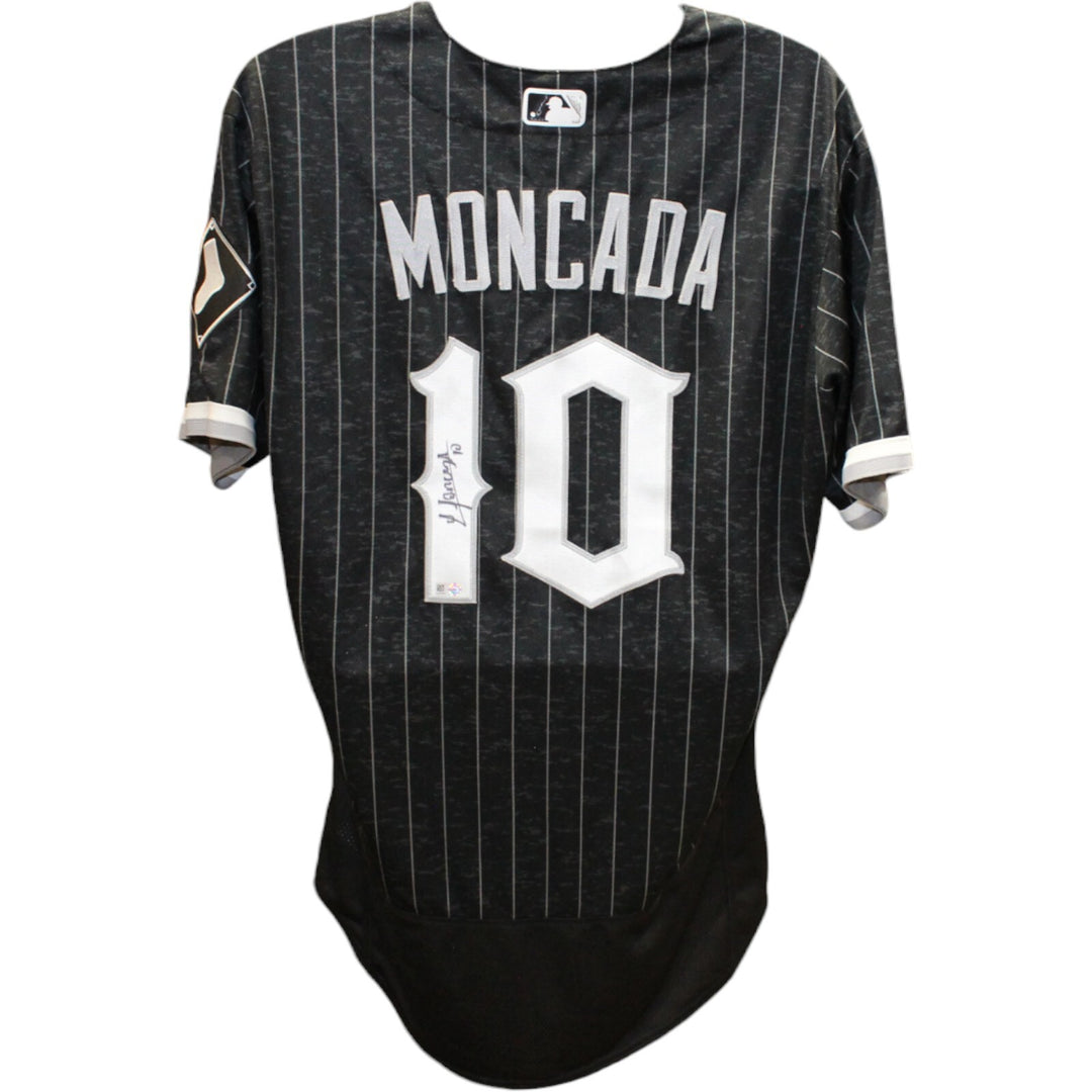 Yoan Moncada Signed Chicago White Sox Replica City Connect Jersey Sz48 MLB 47008