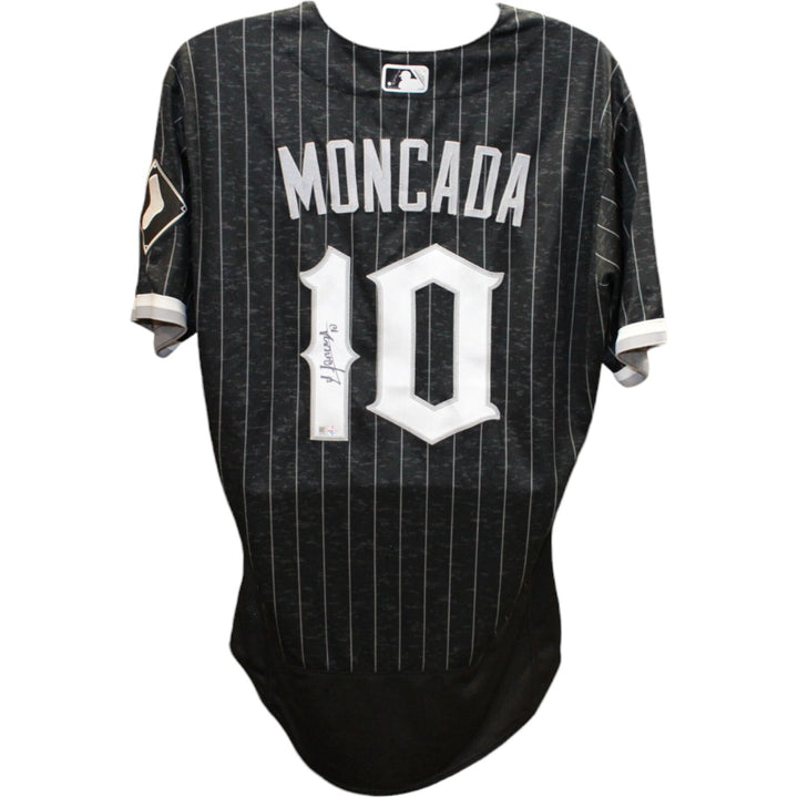 Yoan Moncada Signed Chicago White Sox Replica City Connect Jersey Sz48 MLB 47008
