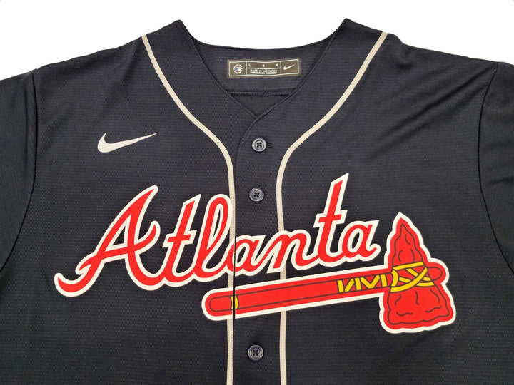 Atlanta Braves Ronald Acuna Jr. Signed Blue Nike Jersey Size L Beckett