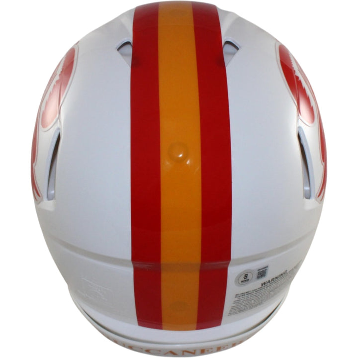 Ronde Barber Autographed Tampa Bay Buccaneers Pro TB Helmet HOF Beckett 55452