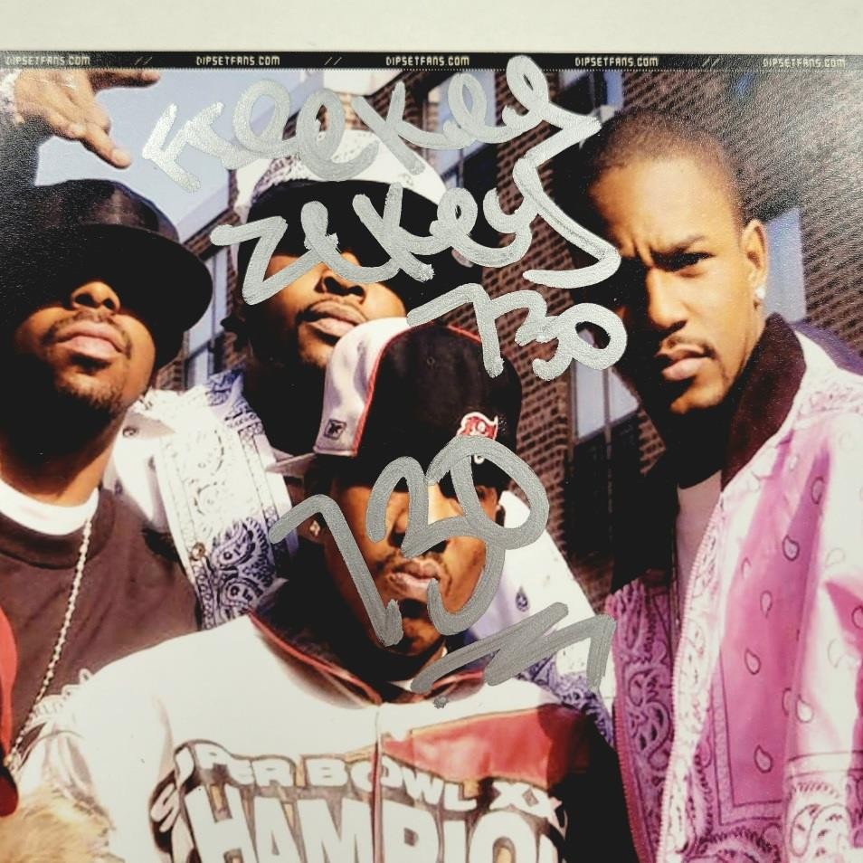 Diplomats signed 11x14 photo Cam'Ron Dipset Capo Zekey autograph Beckett BAS