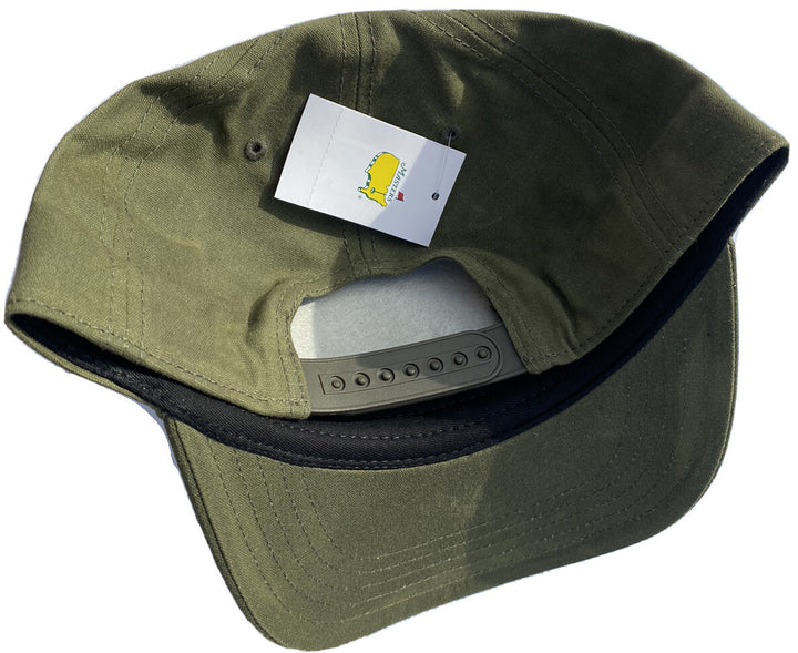 2025 MASTERS OLIVE LEATHER WAX PATCH MEN’S HAT AUGUSTA NATIONAL NEW