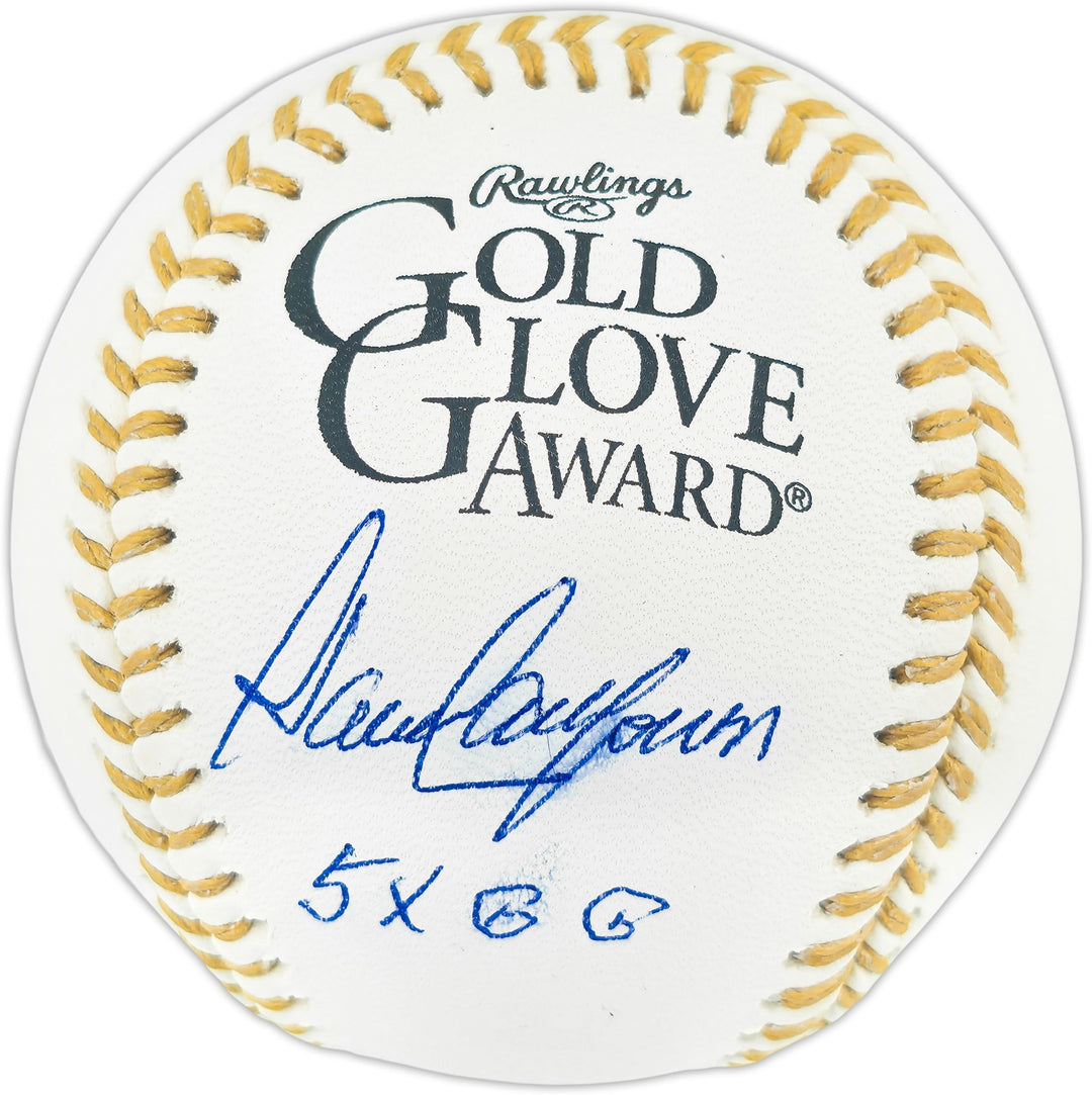 Dave Concepcion Auto Official Gold Glove Baseball Reds "5X GG" Smudge Beckett