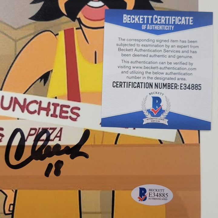 Cheech Marin and Tommy Chong signed Animated Movie 11x14 photo auto Beckett BAS
