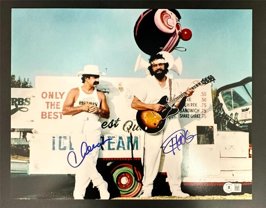Cheech Marin and Tommy Chong signed 11x14 photo #3 (A) ~ Beckett BAS Holo