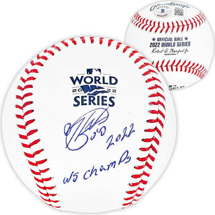 Hector Neris Auto Official 2022 WS MLB Baseball Astros "2022 WS Champs" Beckett