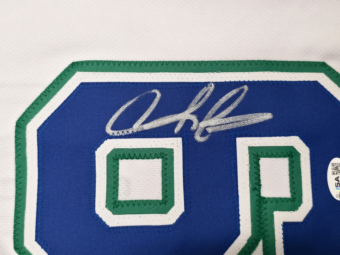 Dallas Mavericks Dennis Rodman Signed White Jersey JSA QR