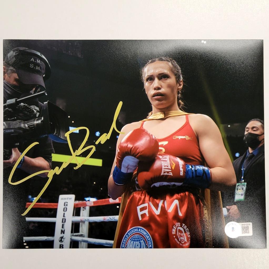 Seniesa Estrada signed Boxing 8x10 photo #11 autograph ~ Beckett BAS Holo