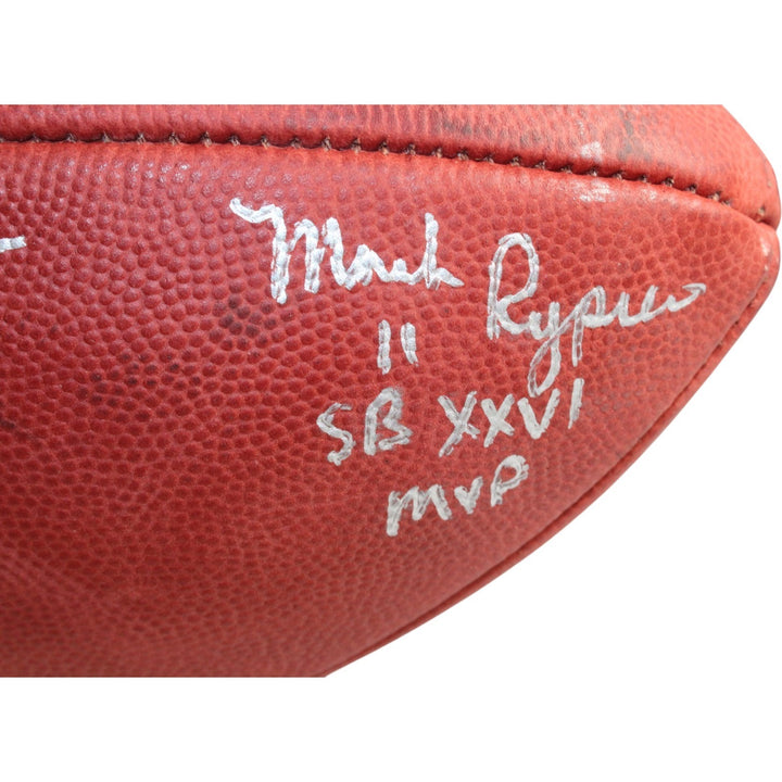 Riggins Rypien Williams Signed Washington Redskins Football AS IS Beckett 35611