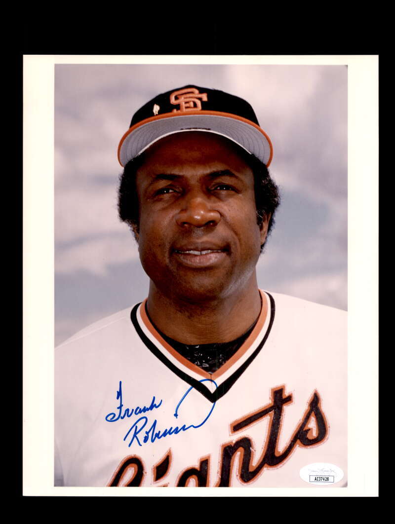 Frank Robinson JSA Certed Signed  8x10 Photo Autograph Giants