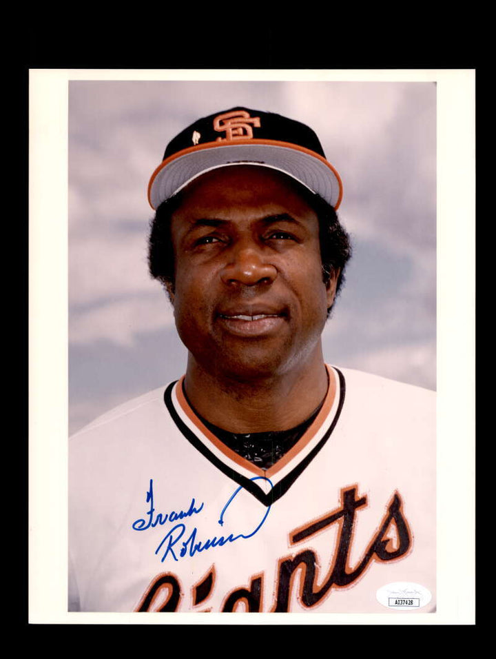 Frank Robinson JSA Certed Signed  8x10 Photo Autograph Giants