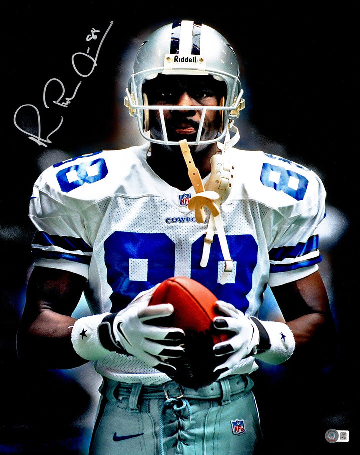 Michael Irvin Signed 16x20 Photo Dallas Cowboys Spotlight Beckett BAS Witness