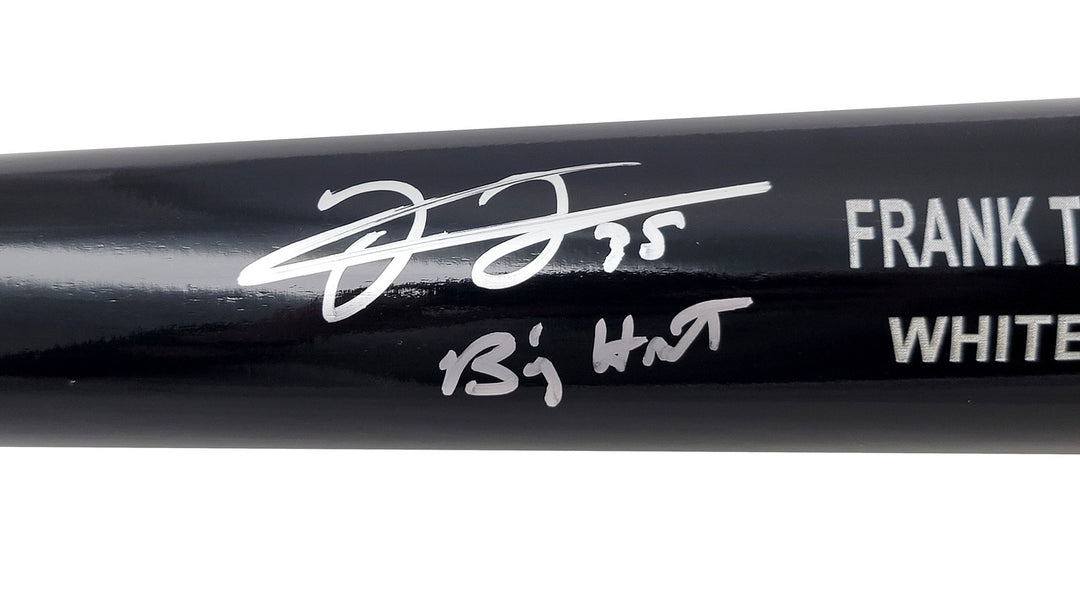 Frank Thomas Auto Black Rawlings Game Model Bat White Sox "Big Hurt" Beckett Wit